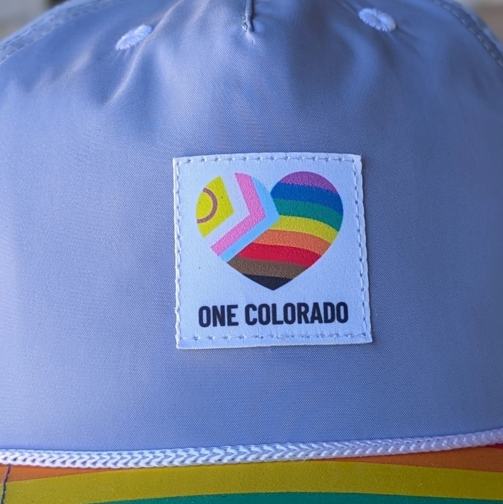 B Fresh One Colorado Pride Pastel Lavender Baseball Cap Hat Unisex Rainbow
